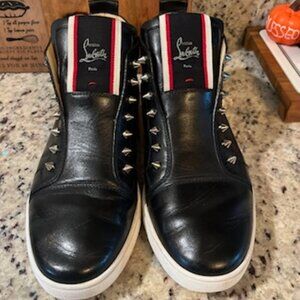 Christian Louboutin High Top Spiked Sneakers (Men)